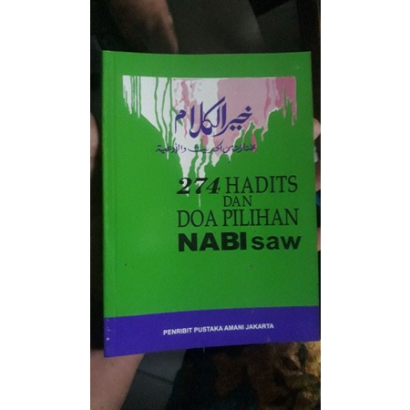 Jual Buku 274 Hadis Dan Doa Pilihan Nabi Muhammad SAW | Shopee Indonesia