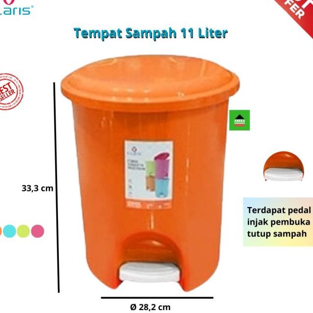 Jual Harga Termuraah 89 Tempat Sampah Injak Claris Vineeta 1166 Step On