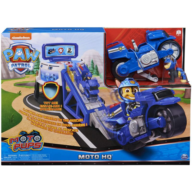 Vehículo Moto De Zuma De Paw Patrol – Figura De Cachorro Con Moto Deluxe, Tira Hacia Atrás Y Lanza, Ideal Para Niños De 3 Años En Adelante