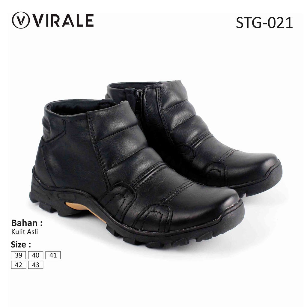 Jual Sepatu Boots Pria Kulit Asli Virale Sepatu Boots Sepatu