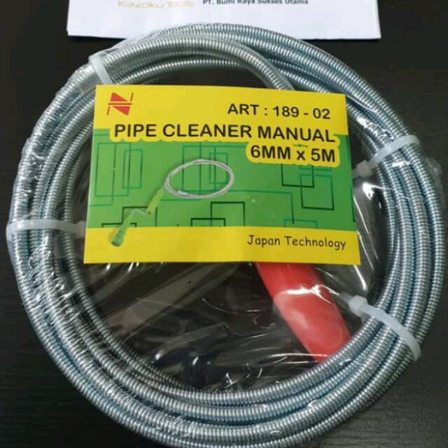 Jual Pipe cleaner 5 meter nankai manual/alat pembersih pipa | Shopee ...
