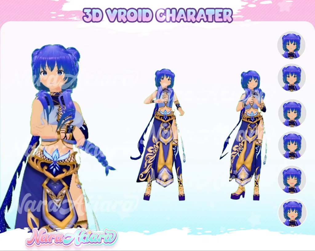 Jual Buat Streaming Anda Menjadi Unik dengan Karakter Vroid 3D Siap ...