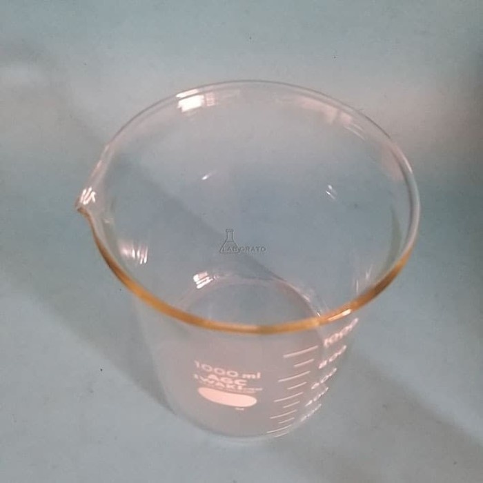 Jual Beaker Glass 1000ml Iwaki Pyrex Gelas Piala Kimia 1000 Ml Original Laboratorium Shopee 1811