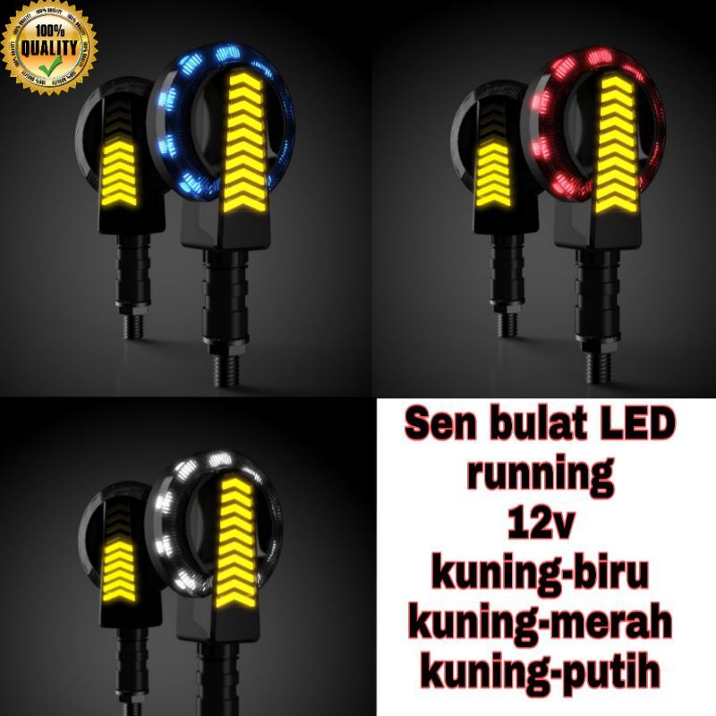 Jual sen motor led running/sen led running model baru/sen led model ...