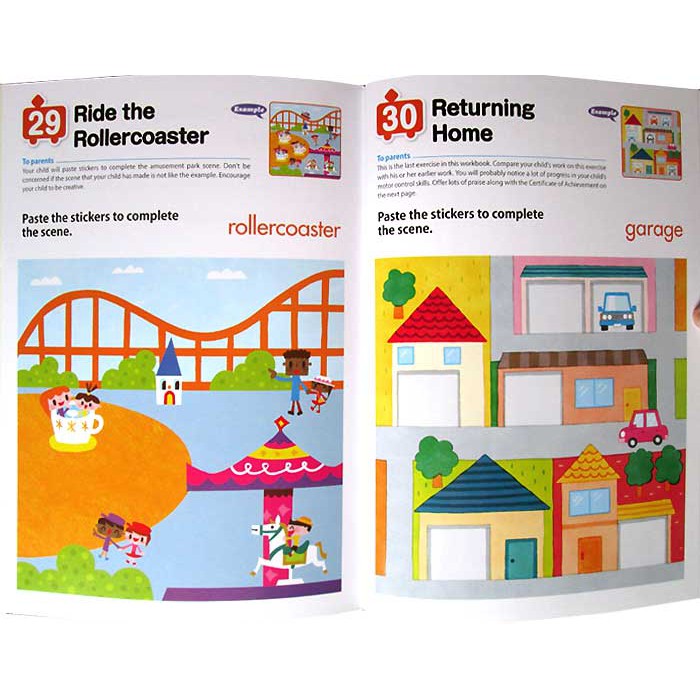 Jual Kumon Step-by-Step Stickers ZOO / TRAINS, PLANES, AND MORE (Ages 2 ...
