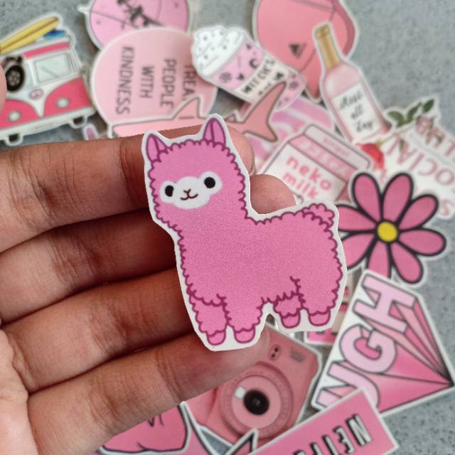 Jual Sticker Laptop Pink Version 30 pcs | Shopee Indonesia