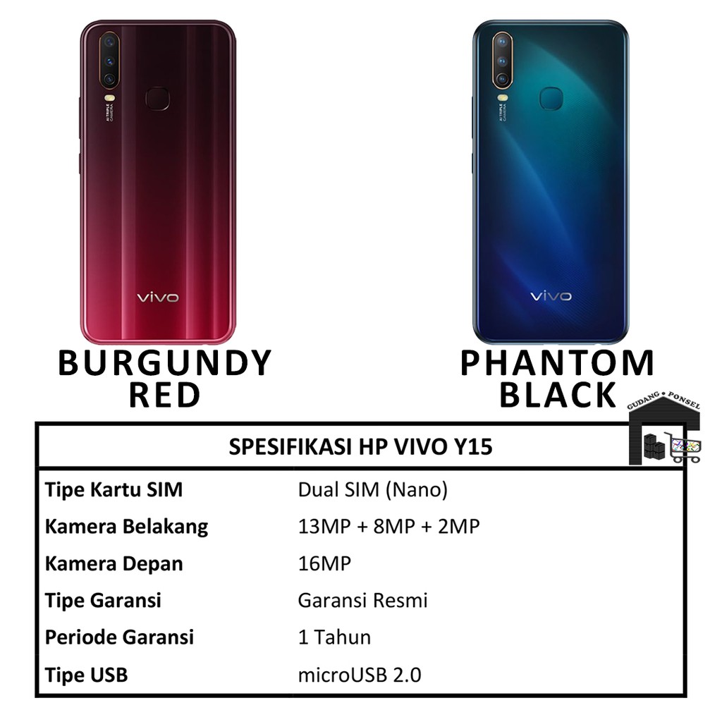 Jual [100% RESMI] VIVO Y15 — 4GB/64GB | Shopee Indonesia
