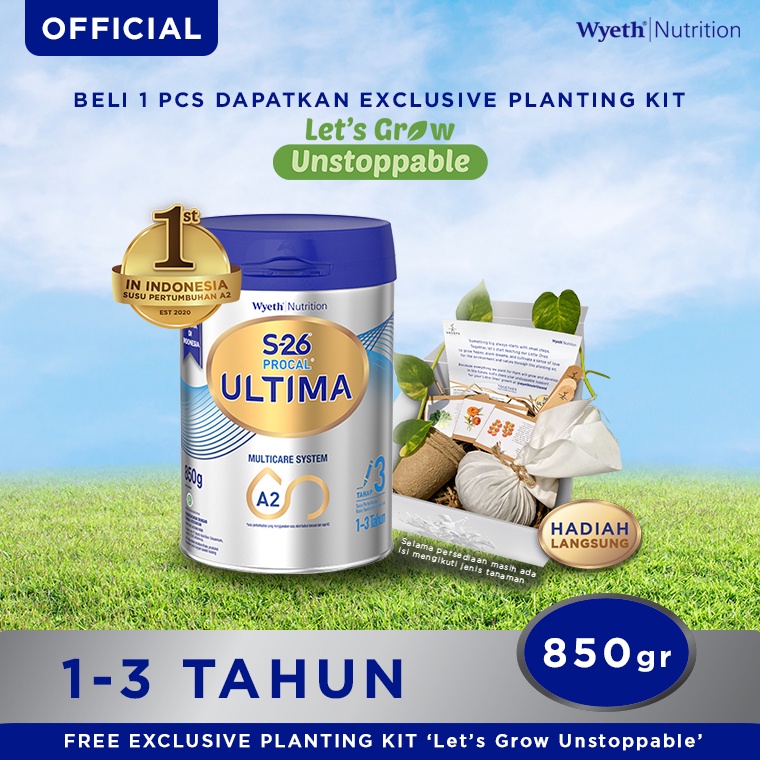 Jual S-26 Procal Ultima Can 850 gr + Free [GIFT] Planting Kit | Shopee ...