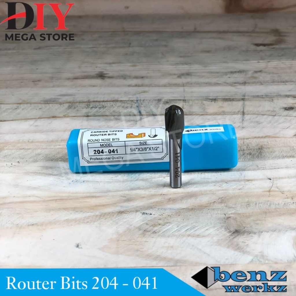 Jual Router round nose bit / mata profil 9,5 mm x 1/4