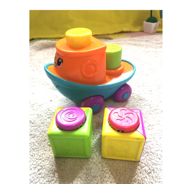 Jual Fisher Price stack n Surprice Block Blockity - tugboat | Shopee ...