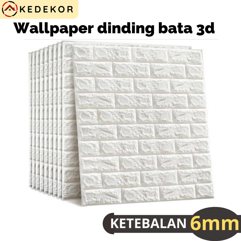 Jual Wallpaper Dingding D Foam Motif Batu Bata Dekorasi Dinding Kamar Murah X Cm