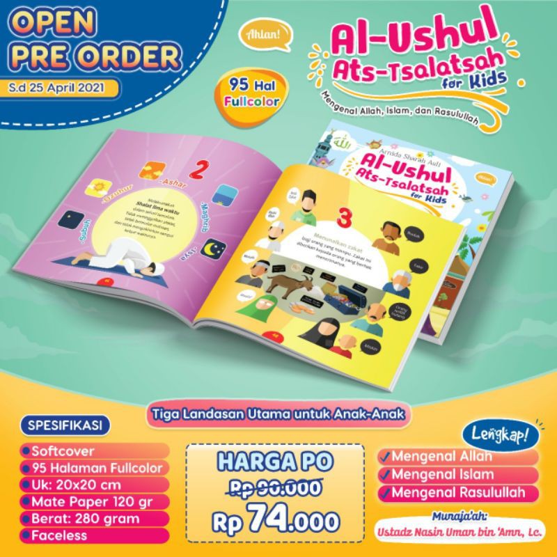 Jual Al Ushul Ats Tsalatsah For Kids By Ahlan Pre Order | Shopee Indonesia