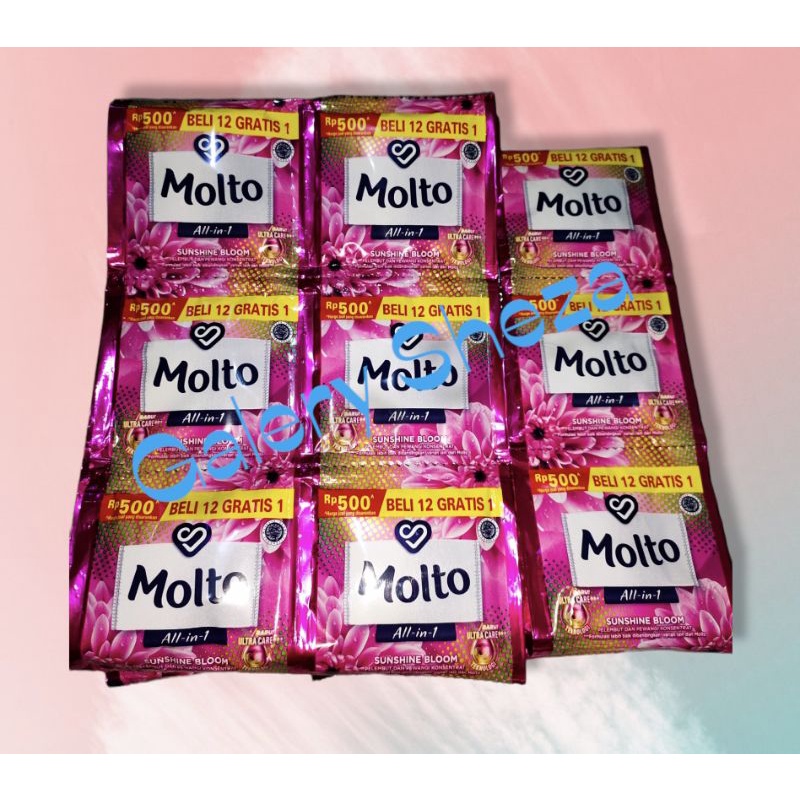 Jual Molto All in 1 - Pink - 12 Sachet (11ML) | Shopee Indonesia