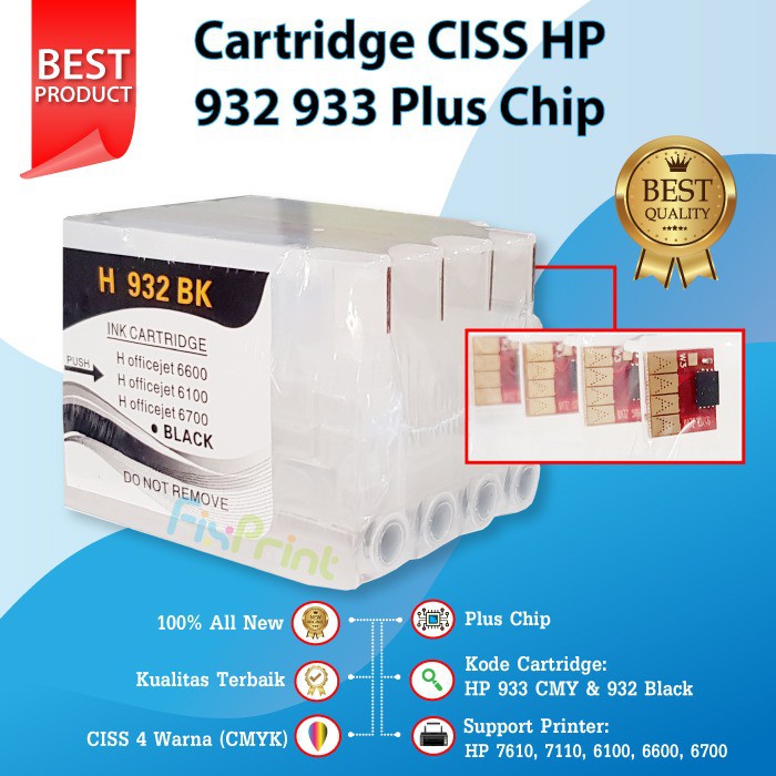 Eurotone 2 Cartucce D'Inchiostro Compatibili 932XL BK Nero - Per HP OfficeJet 6100, 6600, 6700, 7110, 7510, 7610, 7612