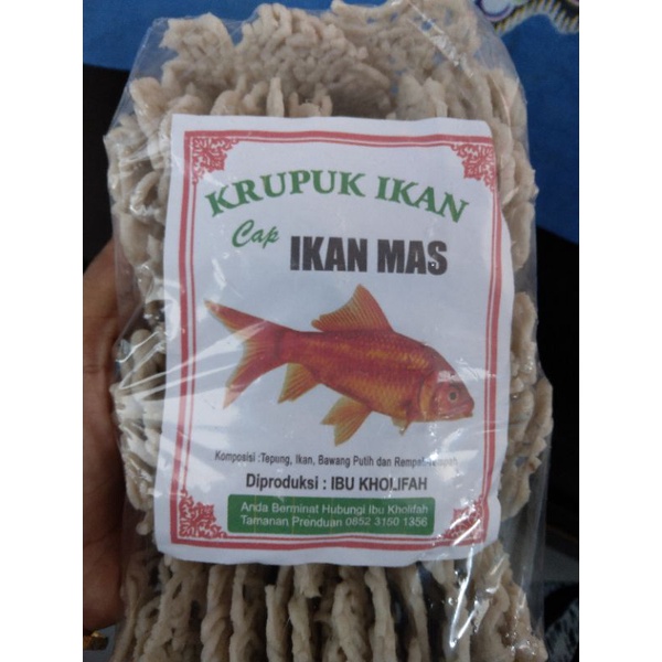 Jual Krupuk Ikan Tengiri Mentah Gram Krupuk Pattola Biji