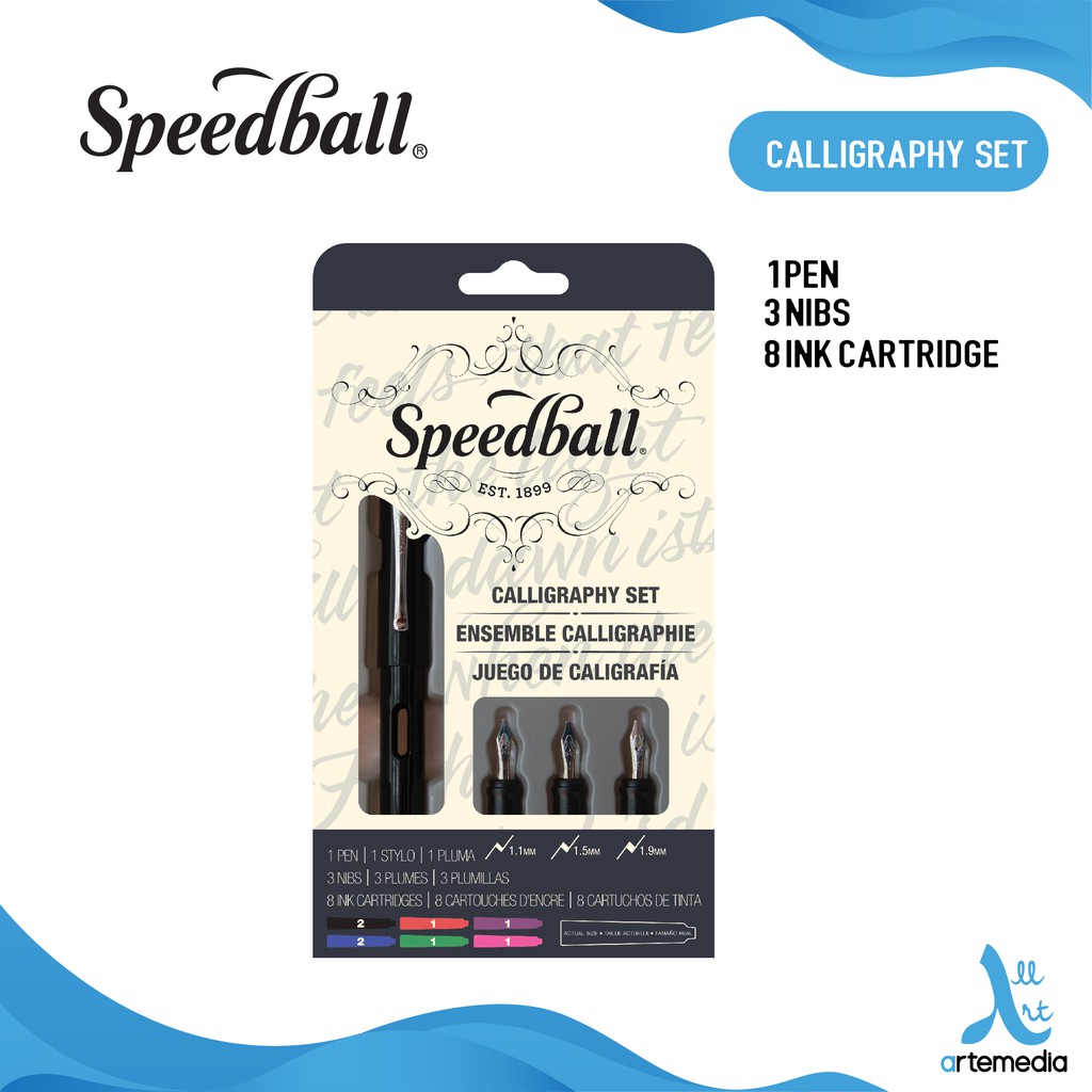 Jual Speedball Basic Calligraphy Fountain Pen Set | Shopee Indonesia