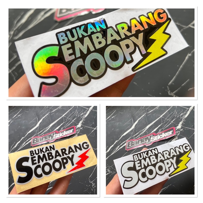 Jual Sticker Stiker Bukan Sembarang Scoopy Cutting Shopee Indonesia