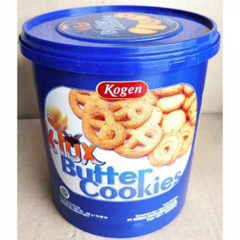 Jual Kogen Butter Cookies KFOX Toples 300grm Shopee Indonesia