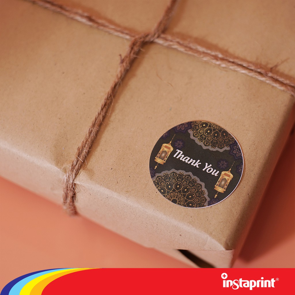 Jual Sticker Label Bulat, sticker murah bulat, sticker thankyou bulat ...