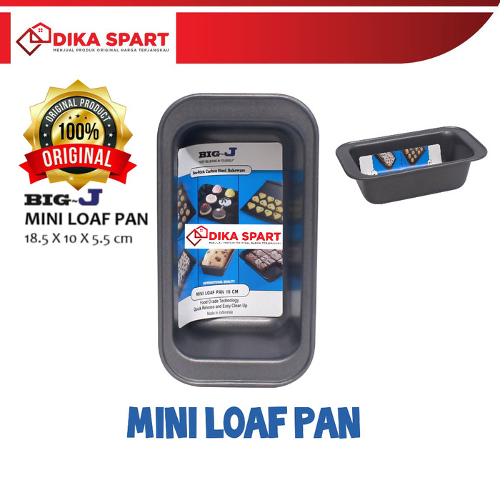 Jual asygRs Loyang Roti Mini Loaf Pan - Big J 4024 D5Smuc | Shopee ...