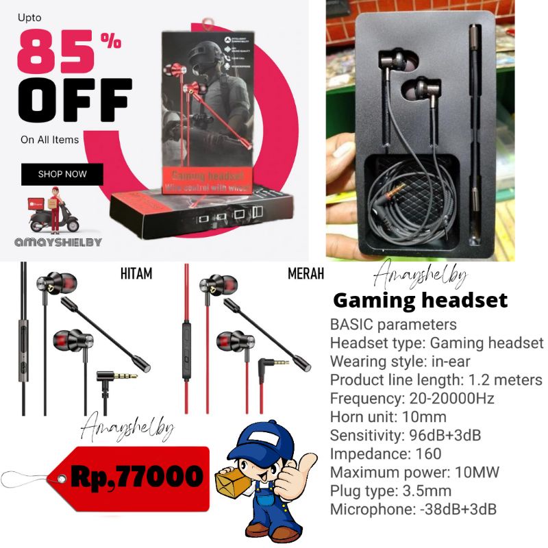 Jual HEADSET GAMING PUBG MOBILE(ORIGINAL) Shopee Indonesia