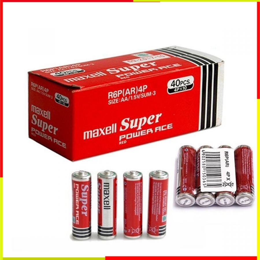 Jual BATERAI BATRE BATREI BATREY MAXELL SUPER POWER ACE BLACK R6P(AR)4P ...