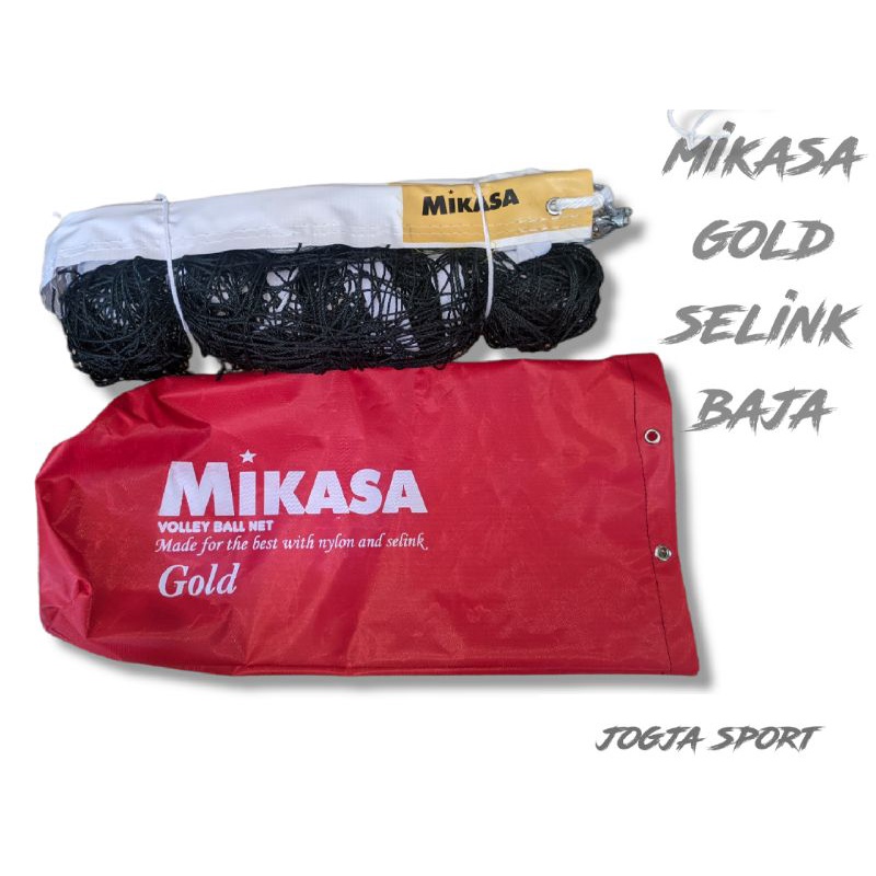 Jual net voli premium mikasa gold net volley tali selink 5mm | Shopee ...