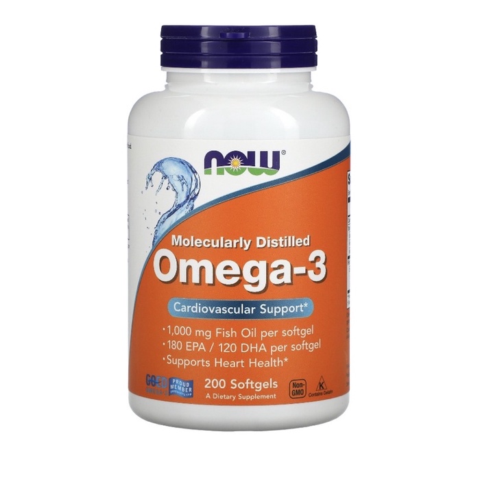 Jual NOW SUPPLEMENT OMEGA 3 180mg EPA/ 120mg DHA SUPLEMEN KESEHATAN ...