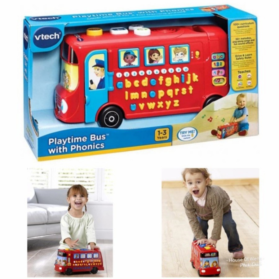 Jual Vtech Playtime Bus With Phonics - Mainan Anak V-tech Bus original ...