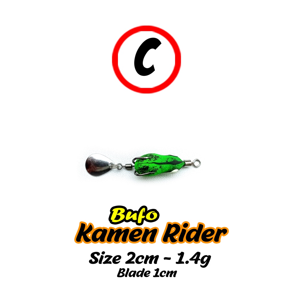 Jual Lure Kamen Rider Soft Frog 2cm 1,4 gram bufo Softfrog | Shopee ...