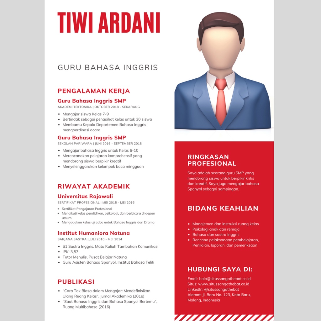 Buat CV/Design CV/ATS Friendly/Design CV/Curicullum Vitae/Daftar Riwayat Hidup/Resume