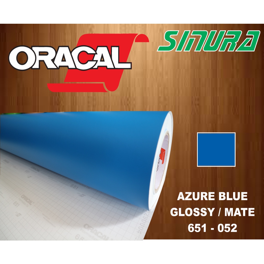 Jual Sticker Oracal 651-052 AZURE BLUE (GLOSSY/MATTE) | Shopee Indonesia