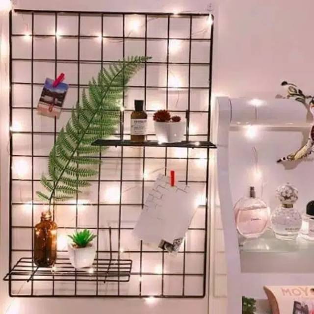 Jual WALL GRID / GRID WIRE MESH HITAM 35X52 CM | Shopee Indonesia