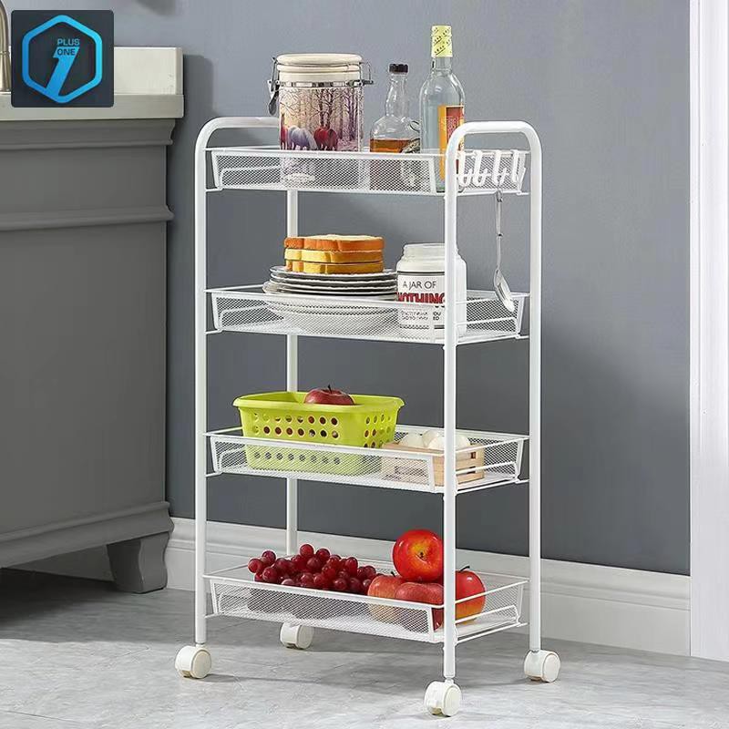 Jual Plus One Rak Roda 3 4 5 Susun / Rak Troli Salon / Rak Buku Dokumen ...