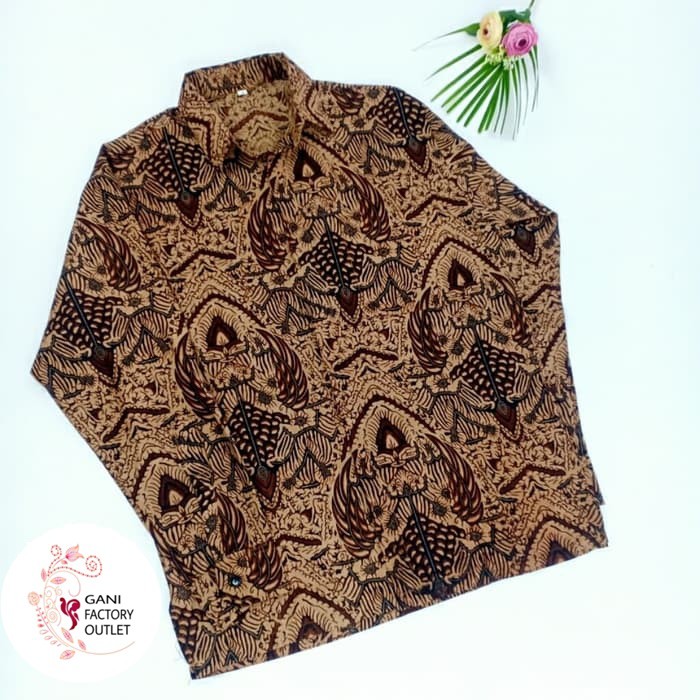 Jual Kemeja Batik Pekalongan Asli Corak Mataram Model Lengan Panjang