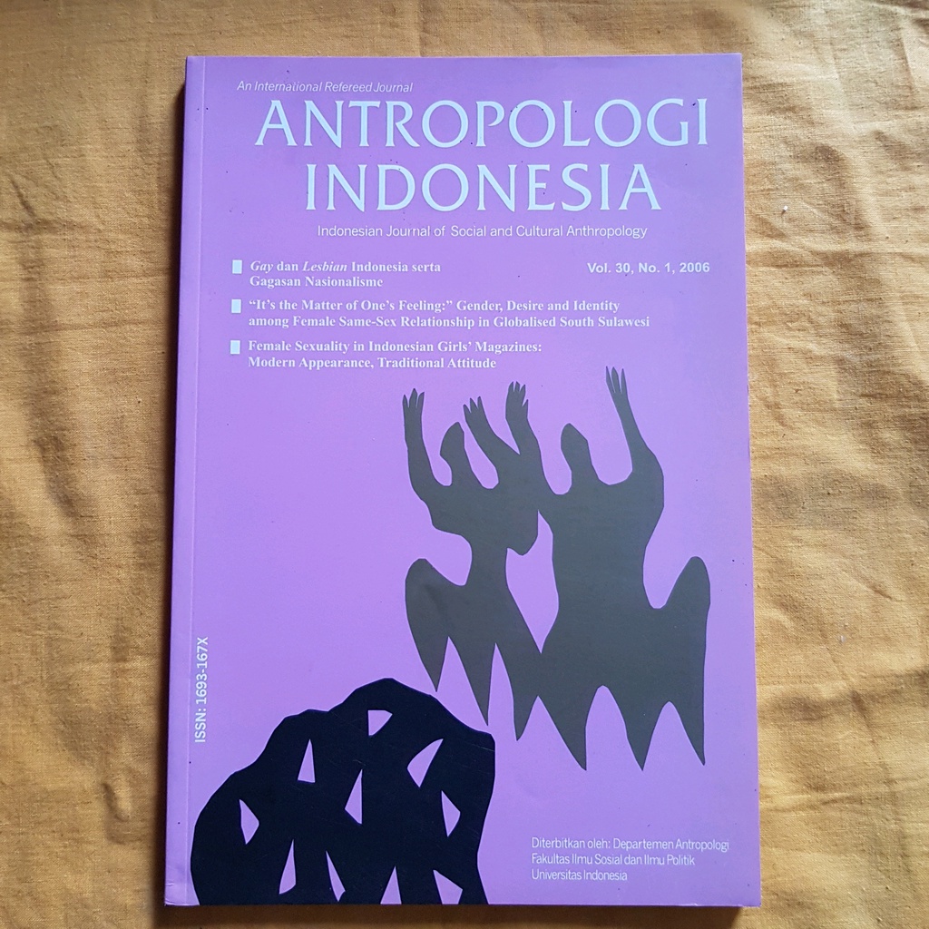 Jual ORIGINAL ANTROPOLOGI INDONESIA VOL.30 - Majalah - Gay Dan Lesbian  Indonesia Serta Gagasan Nasionalisme | Shopee Indonesia