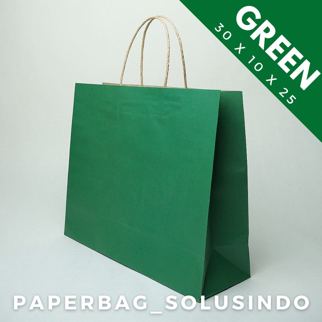 Jual [Min Pemesanan 5] Paperbag / Kantong Kertas Warna 30x10x25 Cm ...