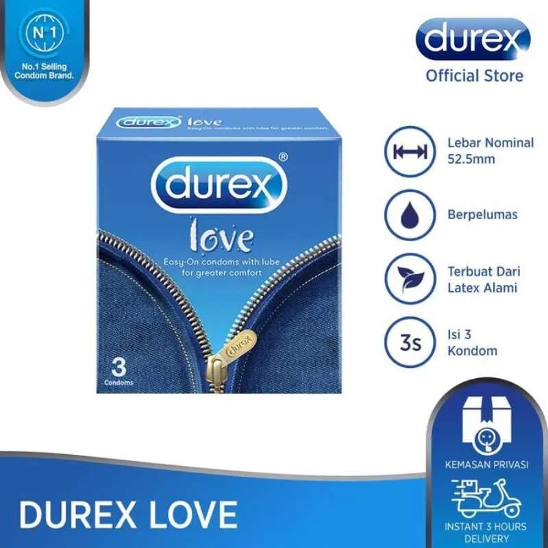 Jual Durex Love Kondom [isi 3] Rasakan Sensasi Sensual Pasangan Muda