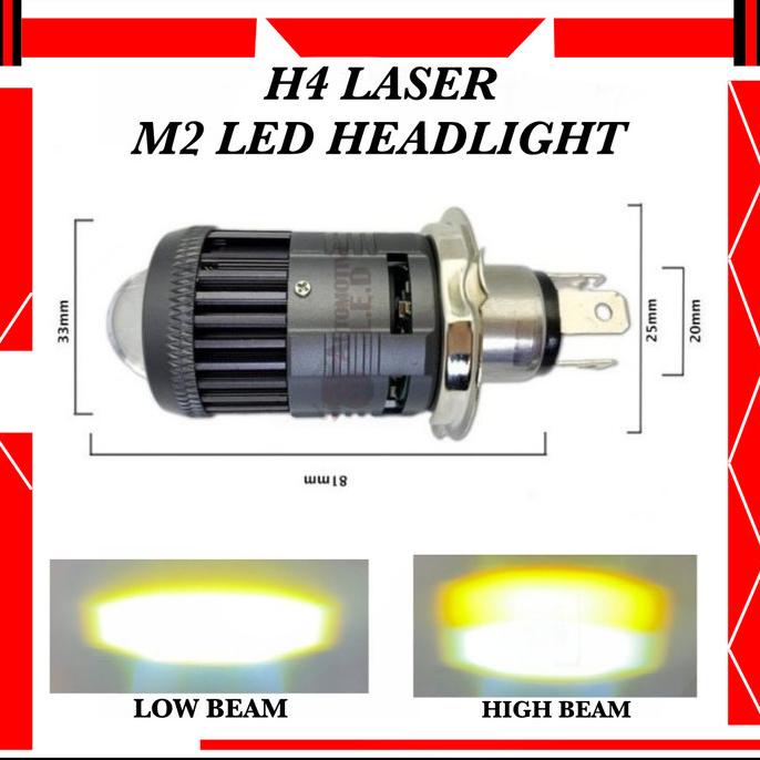 Jual Lampu Led H Laser Hi Loo Beam Dual Colours M Merk Aes Original Shopee Indonesia