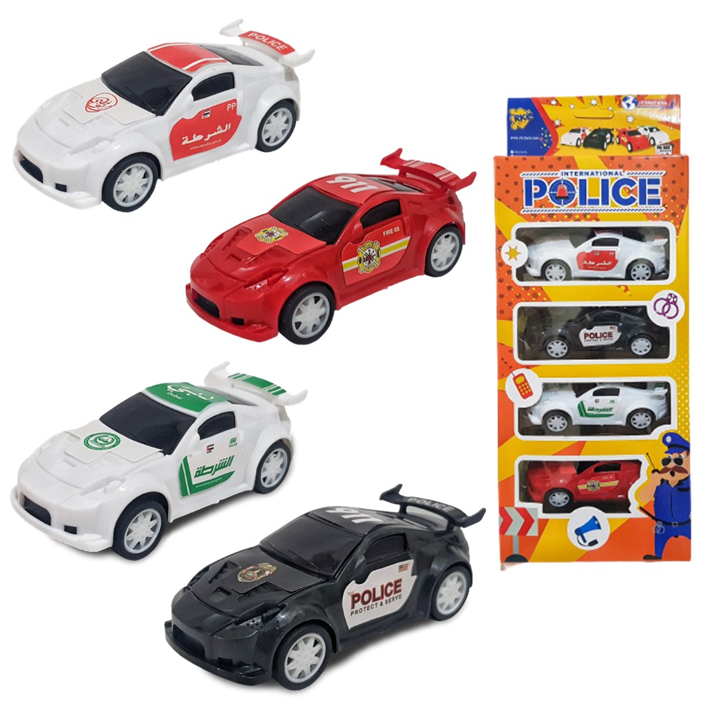Jual MAINAN ANAK MOBIL MOBILAN POLISI ISI 4 RKC PULLBACK DUS | Shopee