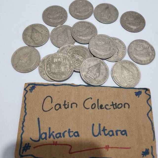 Jual SH476 Uang koin koleksi 100 tipis gambar rumah gadang wayang