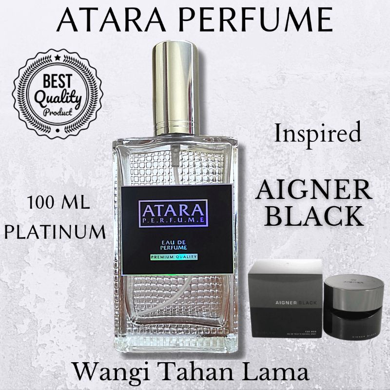 PARFUM PRIA TERBAIK TAHAN LAMA AROMA FRESH TIDAK BERBEKAS BY ATARA PARFUM AIGNER BLACK