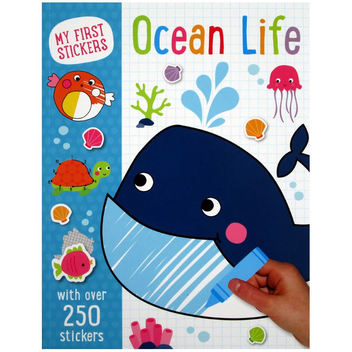 Jual My First Stickers Ocean Life with Over 250 Stickers Shopee Indonesia