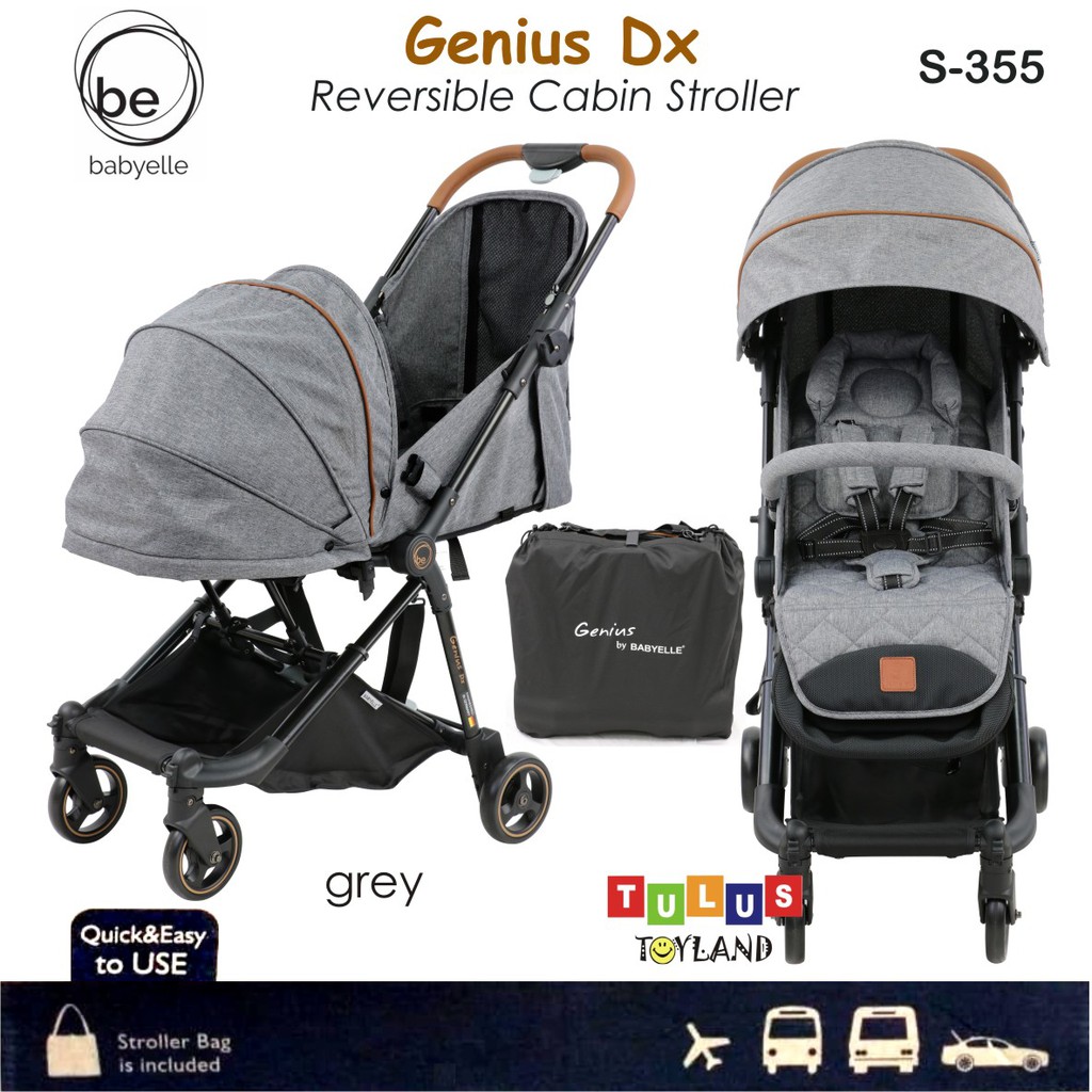 Jual Stroller Cabin Size Babyelle Genius DX S355 Baby Elle S 352 Kereta Bayi Reversible bisa Hadap Ibu Shopee Indonesia