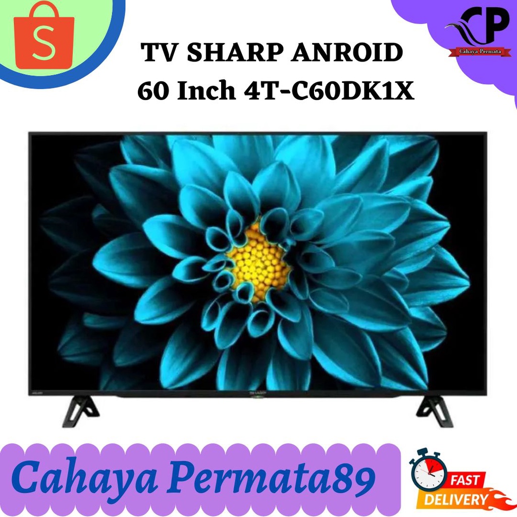 Jual SHARP LED 4T-C60DK1X UHD 4K SMART ANDROID TV 60 INCH 4TC60DK ...