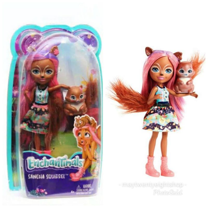 Enchantimals sancha squirrel doll & stumper deals