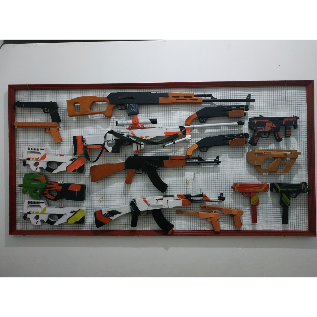 Jual cicak hunter / ak47 rubber band gun | Shopee Indonesia