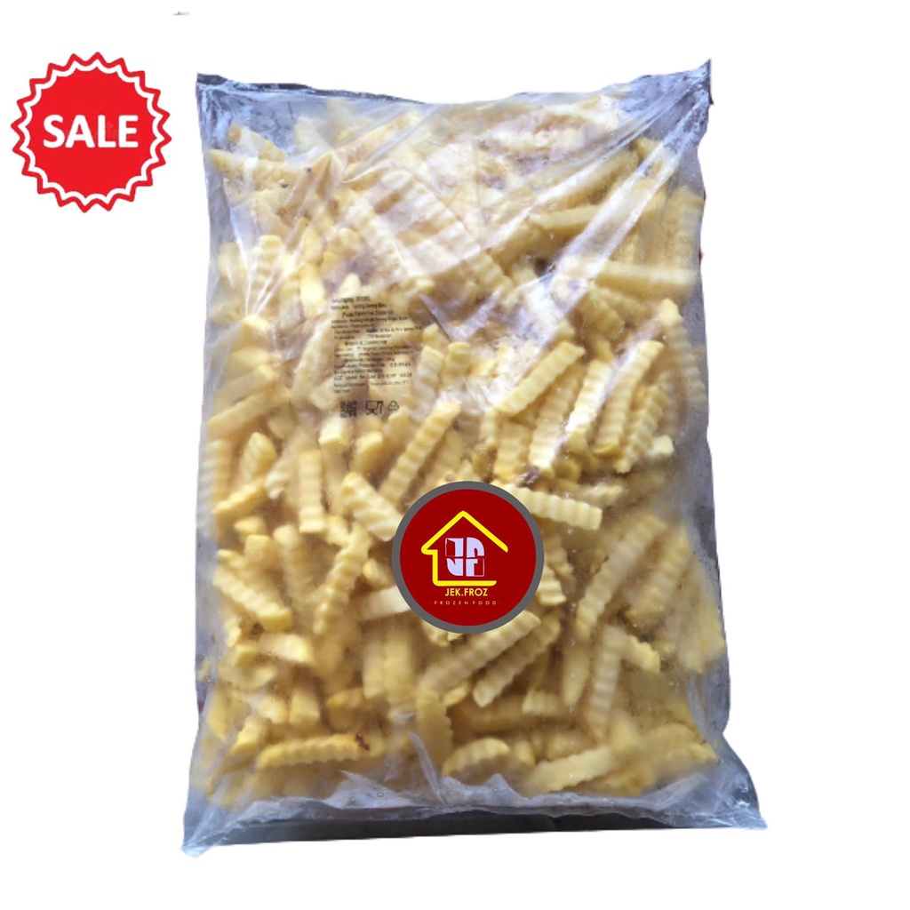 Jual Kentang Crinkle Cut Goreng Beku Kentang Crinkle Cut Transparent