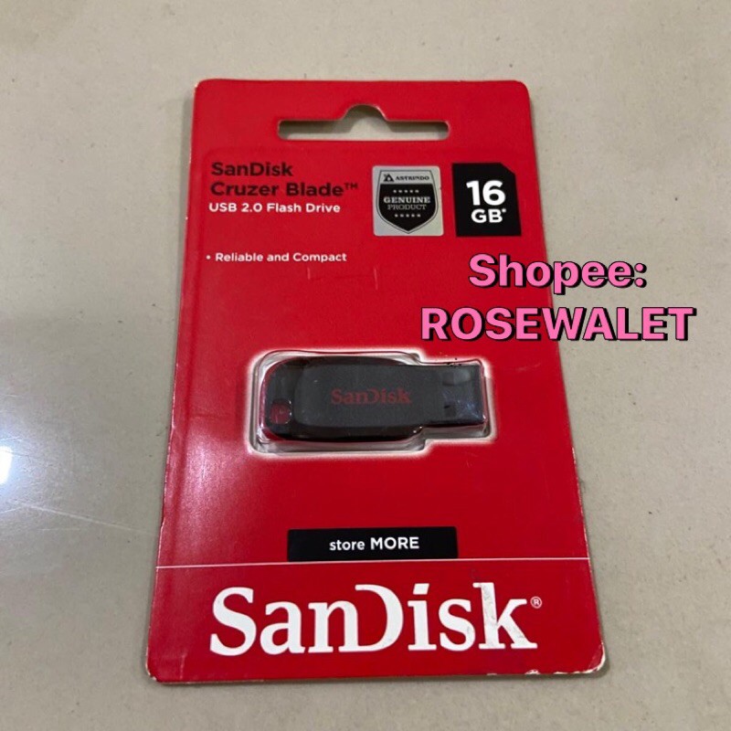 Jual SANDISK 16 GB FLASHDISK CRUZER BLADE ASLI | Shopee Indonesia