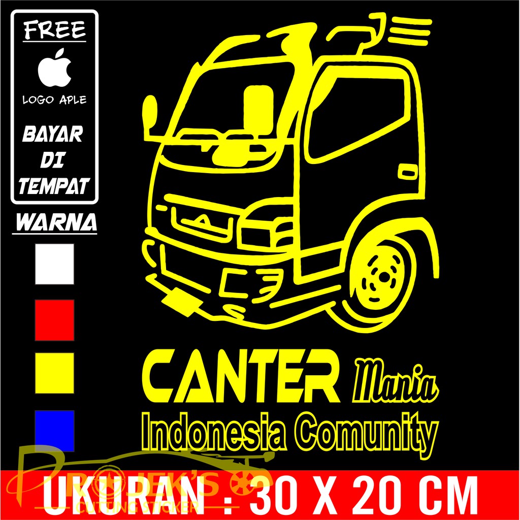 Jual Stiker mobil stiker gambar Canter mania | Shopee Indonesia